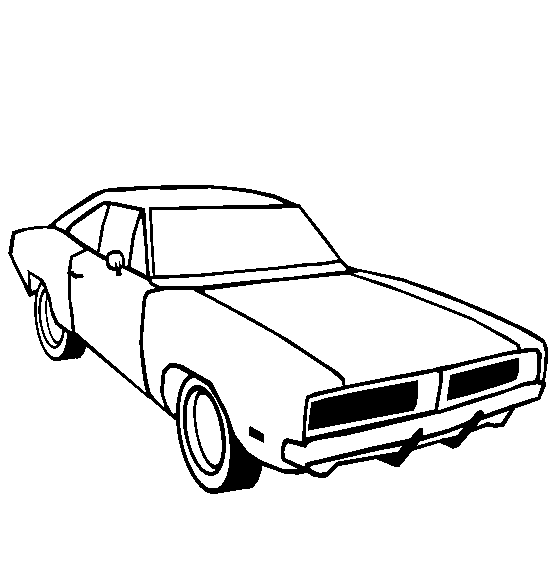 1969 Dodge Challenger Coloring Page | Free 1969 Do